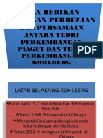 Teori Kolhberg Dan Teori Piaget Perbezaan Dan Persamaan