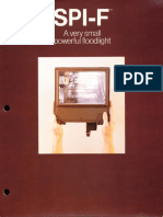 McGraw-Edison SPI Lighting SPI-F Floodlight Series Brochure 1985