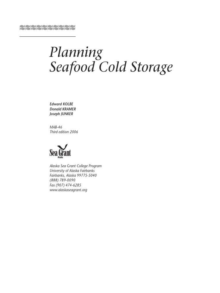 Planning Seafood Cold Storage | PDF | Relative Humidity | Polystyrene