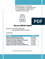 Norma OHSAS 18000: Requisitos de un Sistema de Gestión de Seguridad y Salud Ocupacional