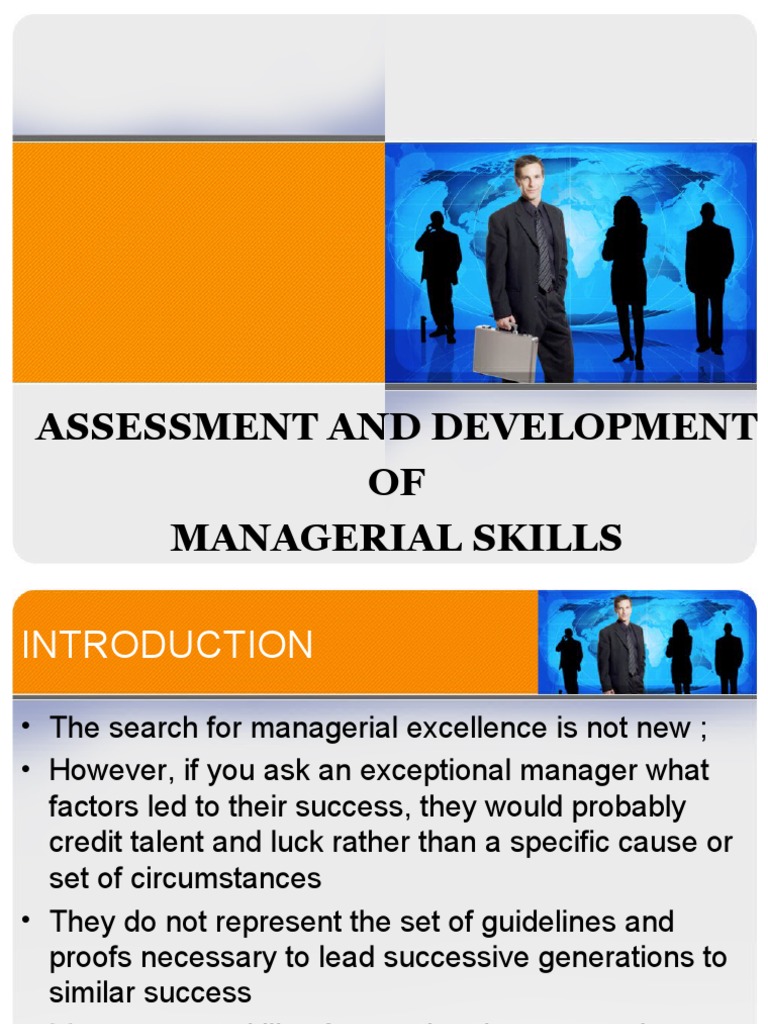 Managerial Skills Assessment Guide | PDF | Team Building | Motivation