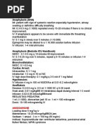 Anesthesia Drug Dosage