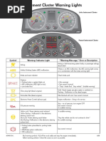 Instrument Cluster Warning Lights