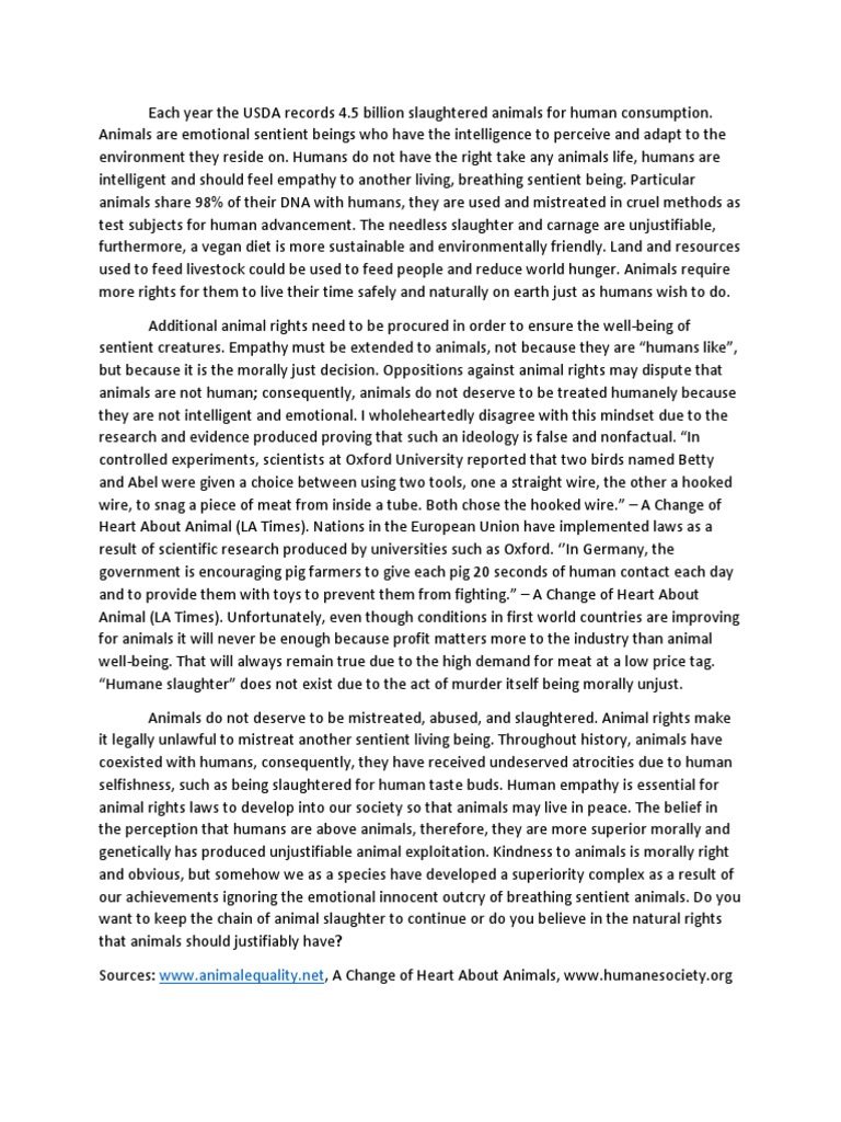Animal rights topics for essay image