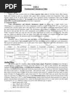 Unit 2 Fundamental Concepts in Video Types of Video Signals