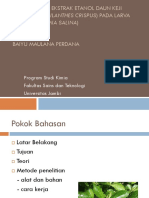 Uji Toksisitas Ekstrak Etanol Daun Keji Beling