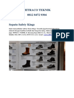 Sepatu Safety Kings Cikarang 081284729304