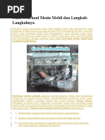 Download Cara Overhaul Mesin Mobil Dan Langkah by annisapista SN358495702 doc pdf