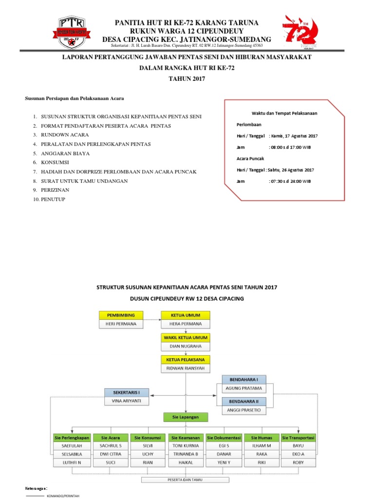 4200 Contoh Undangan Acara Pentas Seni 17 Agustus Terbaru