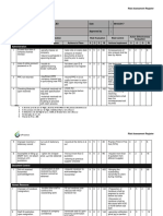 EP QA FM 015 Risk Assessment Register Form Admin