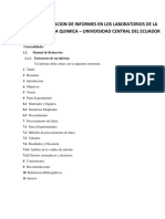 Guia Para La Elaboracion de Informes en Los Laboratorios de La Facultad de Ingeneiria Quimica