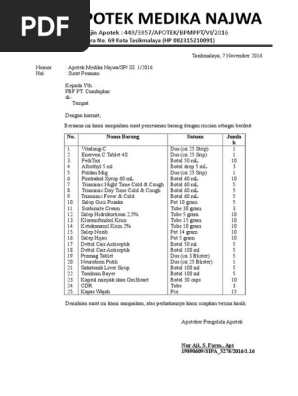 Surat Pesanan Apotekdocx