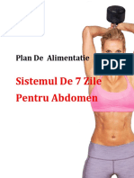 Plan de Alimentatie - Sistemul de 7 Zile Pentru Abdomen PDF