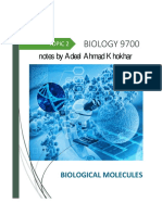 Biological Molecules AS Biology