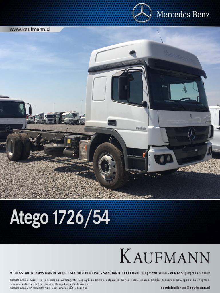 Atego 172654 4x2 Eje Transmisión (Mecánica)