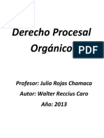 Derecho Procesal Organico (Apuntes)