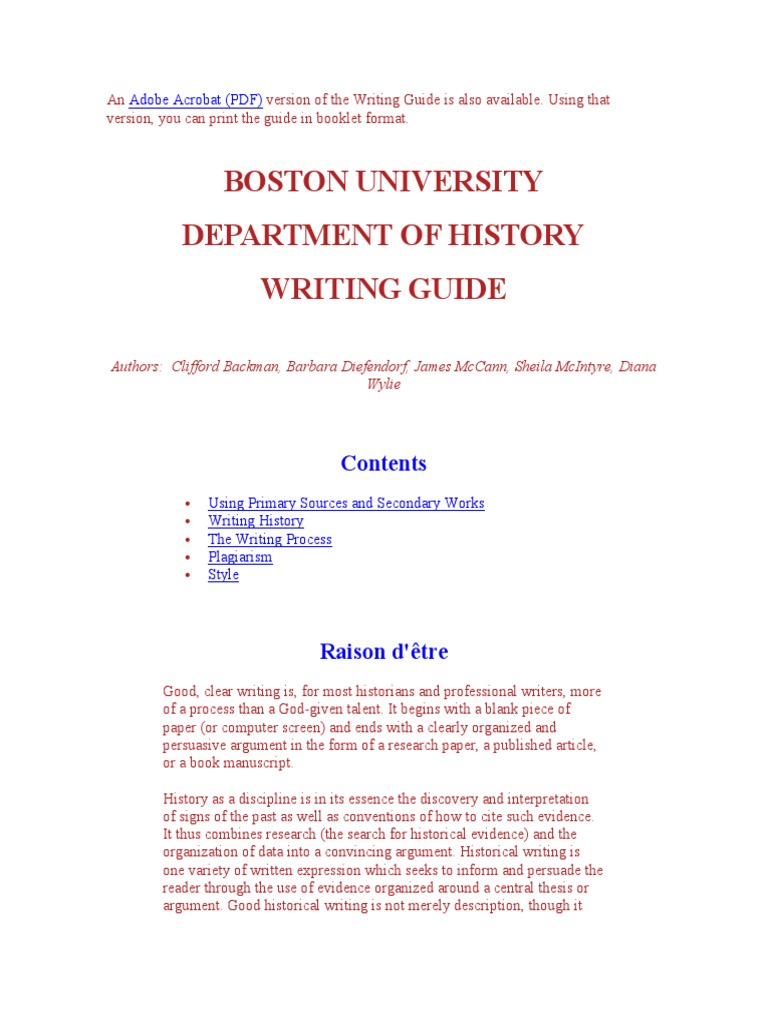 How To Whrite History | PDF | Plagiarism | Essays