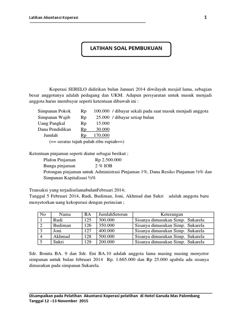 Simpanan Koperasi Yang Dibayarkan Oleh Anggota Setiap Bulan Disebut