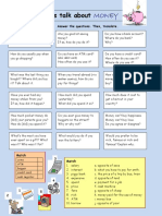 ENGLISH 7 - Homework - Let’s Talk About MONEY