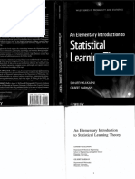 An Elementary Intro To Statistical Learning Theory PDF