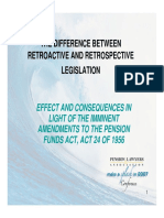 Retrospective V Retroactive PDF