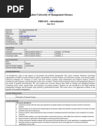 FINN 451-Investments-Dr. Fazal Jawad Seyyed