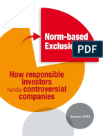Norm-based exclusions; how responsible investors handle controversial companies.  - Thierry Polla