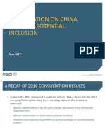China A Inclusion Consultation - Thierry Polla