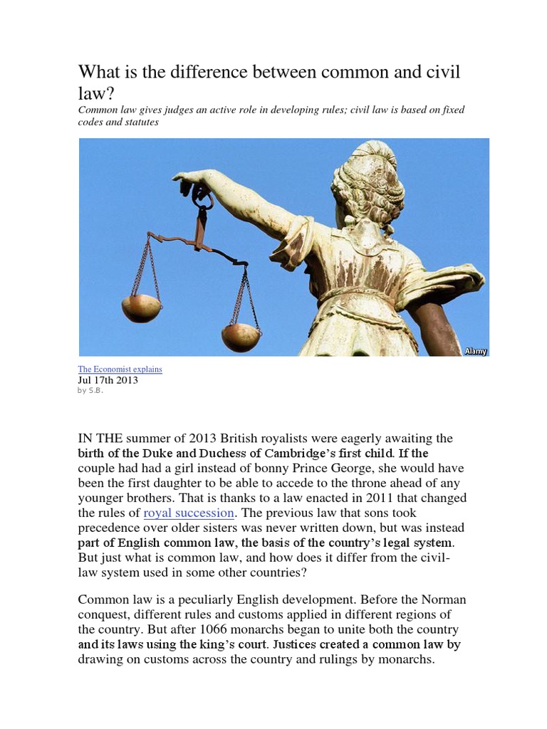 What Is The Difference Between Common and Civil Law Download