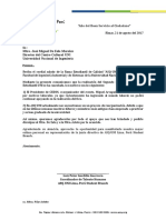 Carta de Disculpas