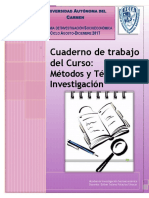 CUADERNO DE TRABAJO SECUENCIA 1 METODOS Y TECNICAS INVESTIGACION (Recuperado) PDF