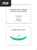 Using Poka-Yoke Techniques For Early Defect Detection