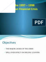 The 1997-1998 Asian Financial Crisis: Major Causes and Effects on Trade