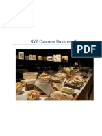 XYZ Caterers Business Plan Legal Confidentiality