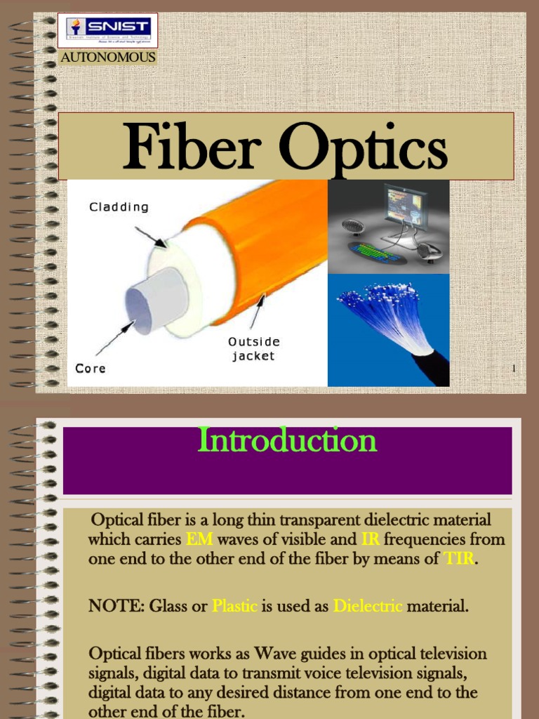 5fiber Optics (1) - 1 | PDF | Optical Fiber | Optics