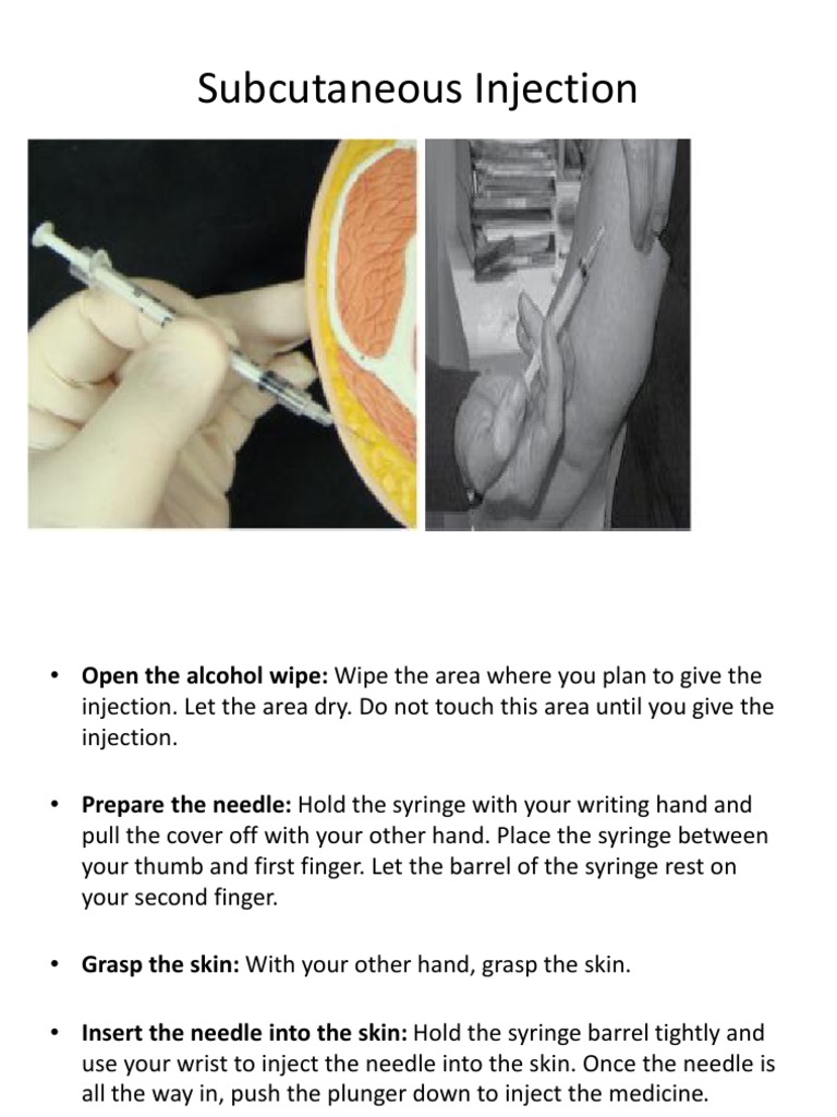 Subcutaneous Injection | PDF
