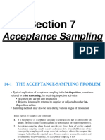 Section 7: Acceptance Sampling