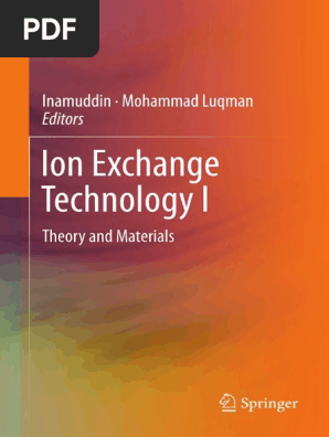 Ionic Exchange Technology I | PDF | Ion Exchange | Diffusion