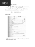 Drift and Diffusion Currents