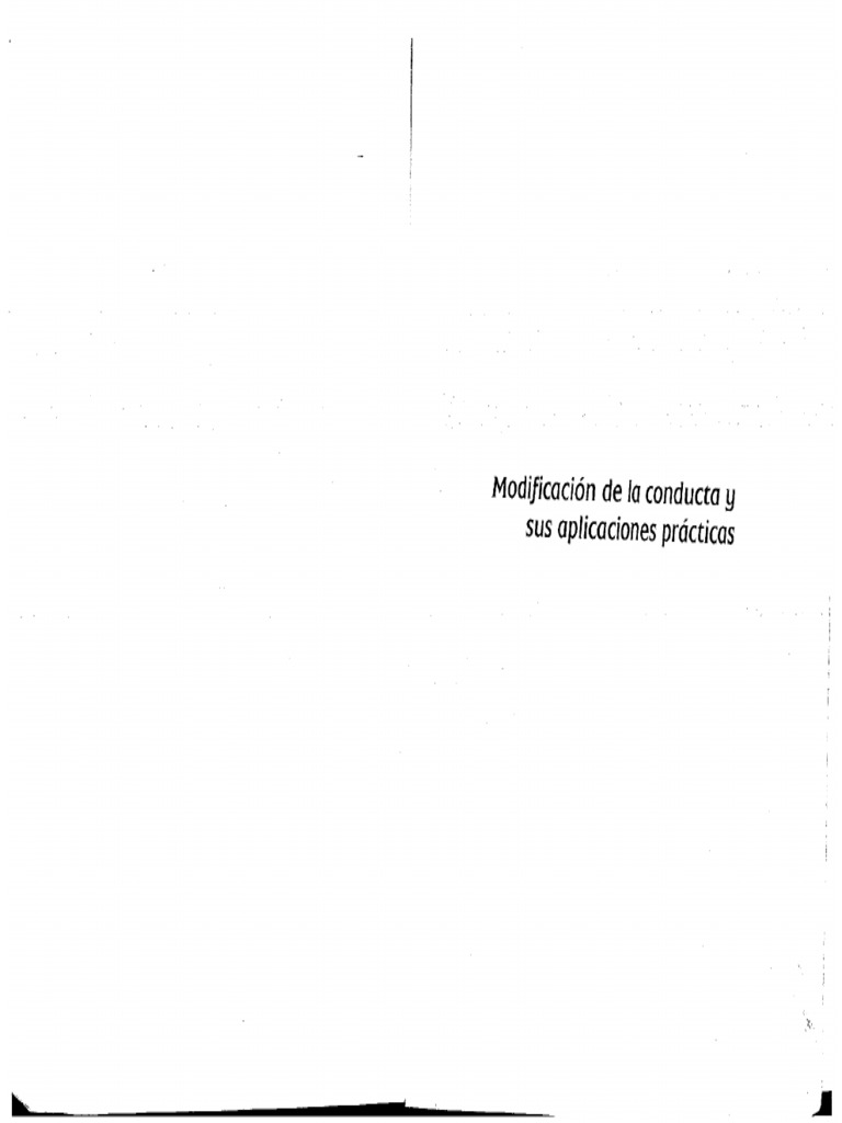 5, 6 y 7 Modificacion de La Conducta y Sus Aplicaciones - Alan Kazdin | PDF