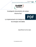 La Implementación de Inteligencia Artificial en Energías Renovables