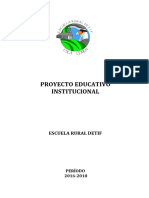 Proyecto Educativo Institucional 2016-2018 Esc. Detif