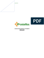 Crystallex International Corporation: Consolidated Financial Statements JUNE 30, 2010 (Unaudited)