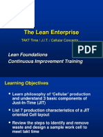 The Lean Enterprise: Lean Foundations Continuous Improvement Training