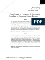 Cuantificando La Percepción de Inseguridad Ciudadana en Barrios de Escasos Recursos