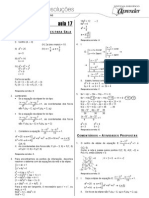 Matemática - Caderno de Resoluções - Apostila Volume 4 - Pré-Universitário - mat1 aula17
