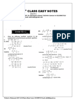 Math 10 Class Easy Notes: Unit # 1 Written By: Muhammad ASIF Ch. BS Physics (Hons) MAN Z A Y Contact # 03228987322