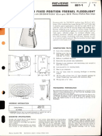 Revere 651 Series Fresnel Flood & 6808 Surface Flood Bulletin 1966