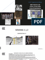 Diapositiva # 1 Métodos Subterráneos 2017 I S 1-2