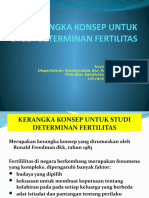 Kerangka Konsep Untuk Studi Determinan Fertilitas